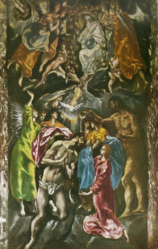 El Greco baptism of christ France oil painting art